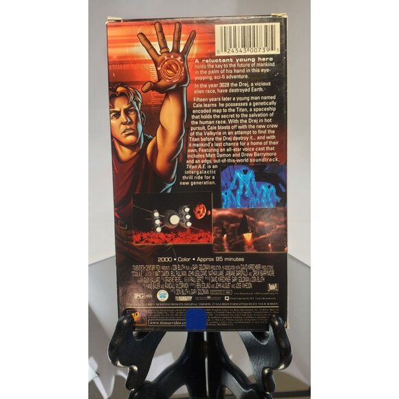 TITAN A.E VHS Tape 2000 Vintage - Classix Animated Sci-Fi Matt - Picture 2 of 2